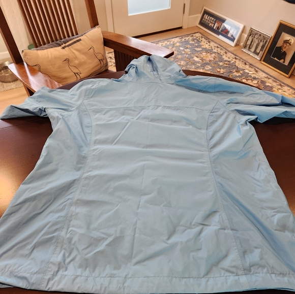 Blue Columbia Arcadia II Jacket Plus Size 1X Waterproof Raincoat - Picture 7 of 10